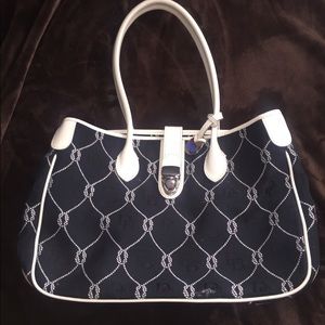 Black and White Dooney and Bourke purse